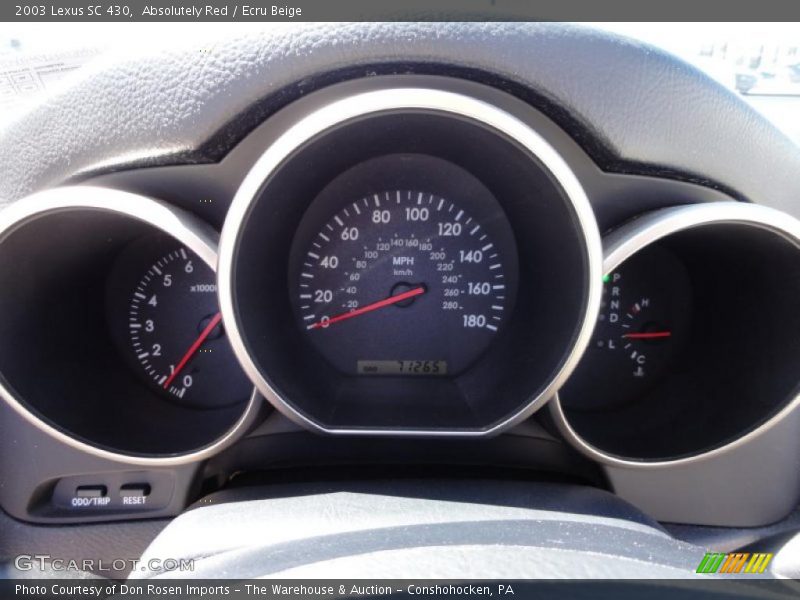  2003 SC 430 430 Gauges