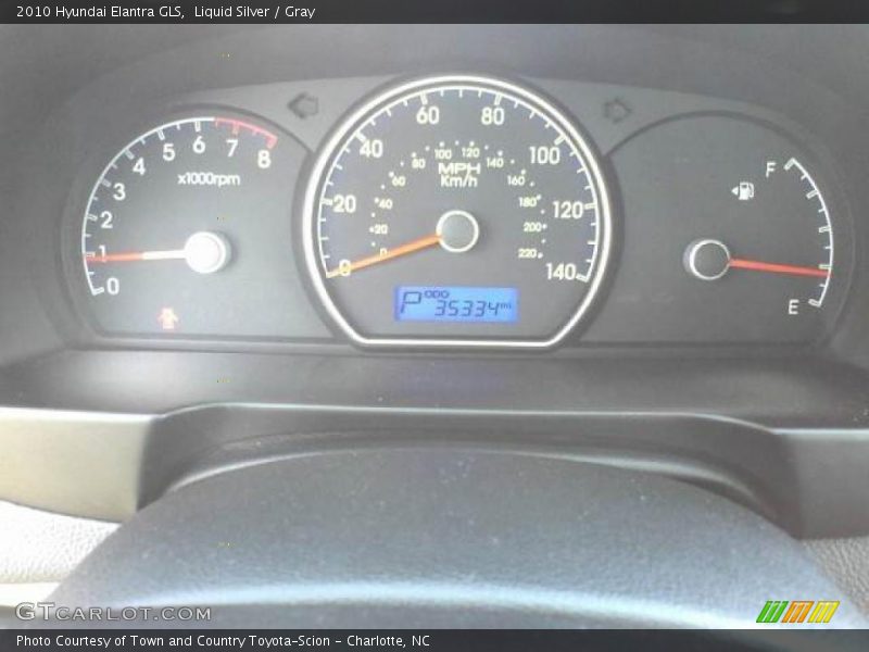 Liquid Silver / Gray 2010 Hyundai Elantra GLS