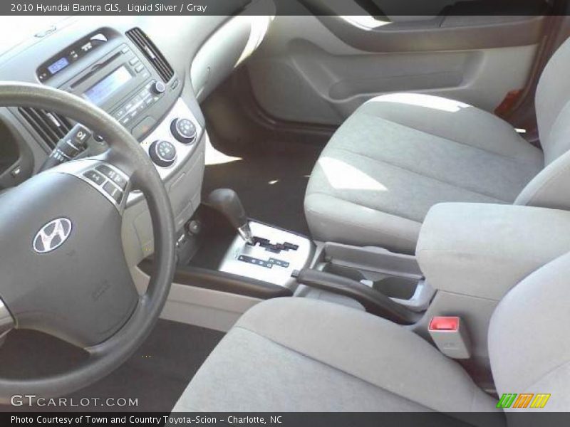 Liquid Silver / Gray 2010 Hyundai Elantra GLS