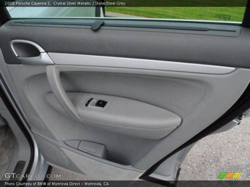 Crystal Silver Metallic / Stone/Steel Grey 2008 Porsche Cayenne S