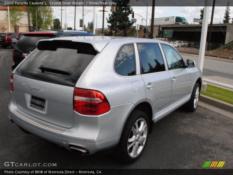 Crystal Silver Metallic / Stone/Steel Grey 2008 Porsche Cayenne S
