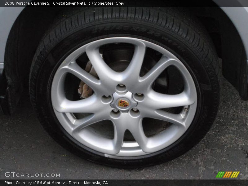 Crystal Silver Metallic / Stone/Steel Grey 2008 Porsche Cayenne S