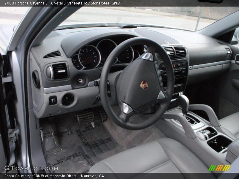 Crystal Silver Metallic / Stone/Steel Grey 2008 Porsche Cayenne S