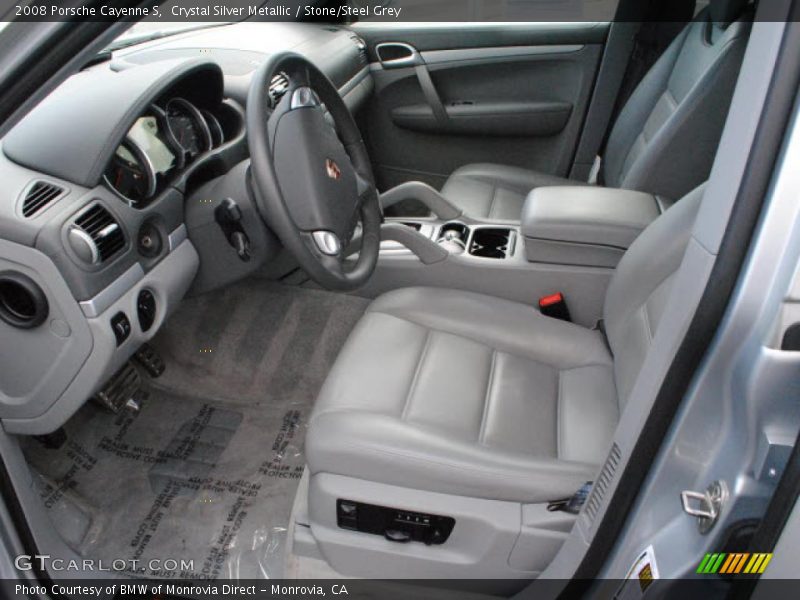 Crystal Silver Metallic / Stone/Steel Grey 2008 Porsche Cayenne S
