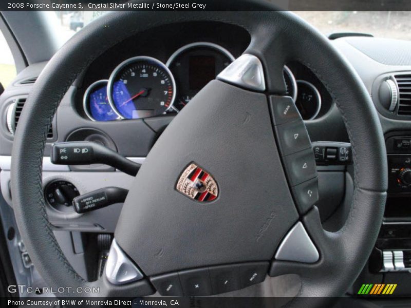 Crystal Silver Metallic / Stone/Steel Grey 2008 Porsche Cayenne S