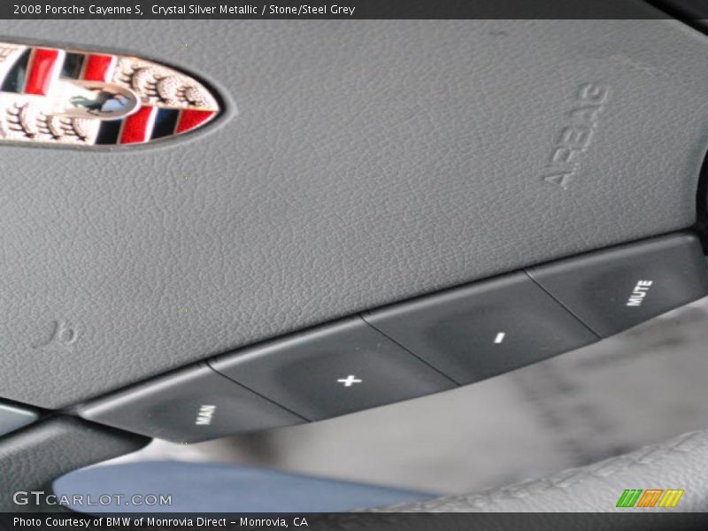 Crystal Silver Metallic / Stone/Steel Grey 2008 Porsche Cayenne S