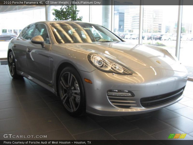 GT Silver Metallic / Black/Platinum Grey 2010 Porsche Panamera 4S