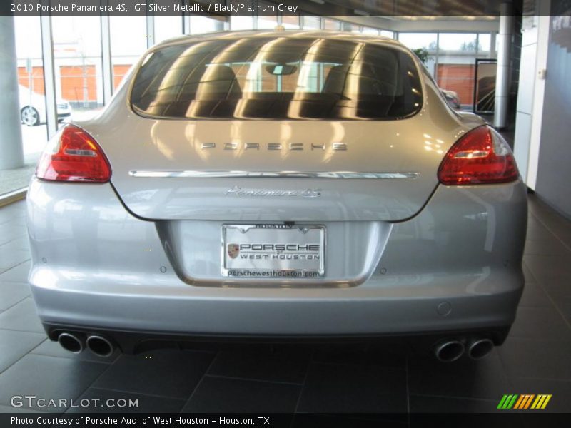 GT Silver Metallic / Black/Platinum Grey 2010 Porsche Panamera 4S