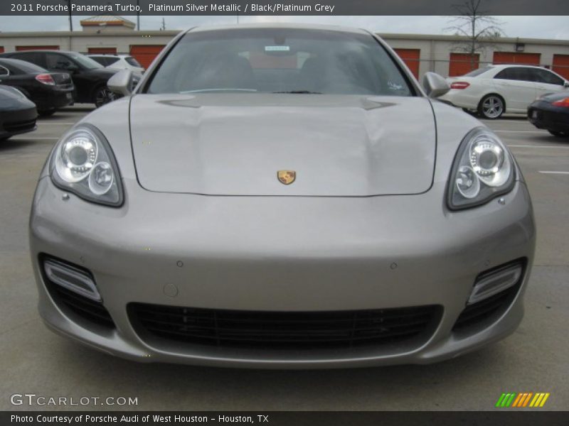 Platinum Silver Metallic / Black/Platinum Grey 2011 Porsche Panamera Turbo