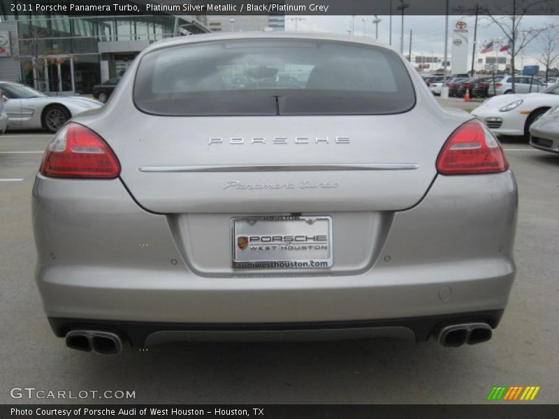 Platinum Silver Metallic / Black/Platinum Grey 2011 Porsche Panamera Turbo