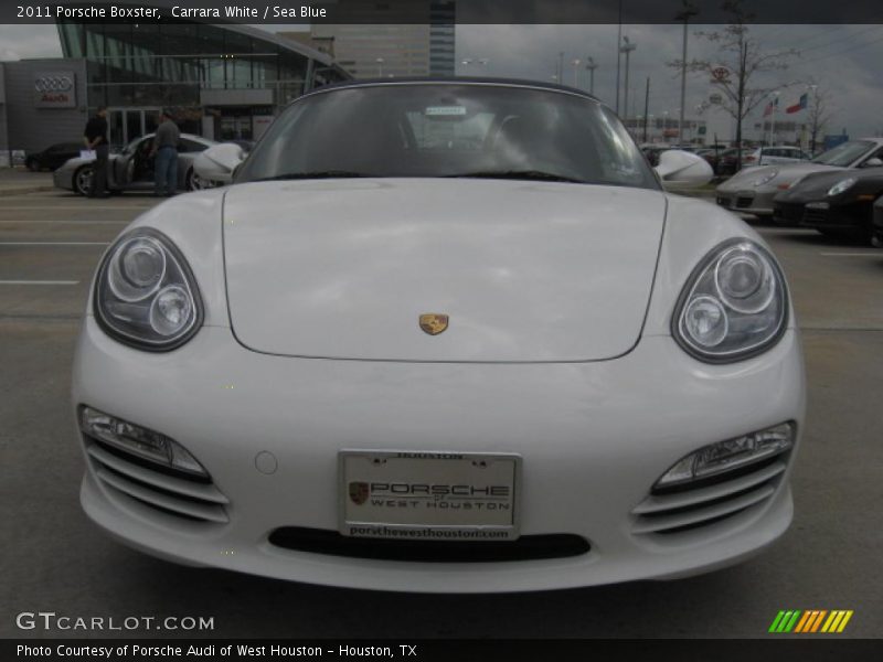 Carrara White / Sea Blue 2011 Porsche Boxster