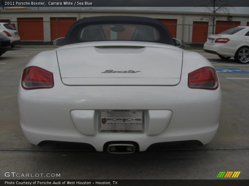Carrara White / Sea Blue 2011 Porsche Boxster
