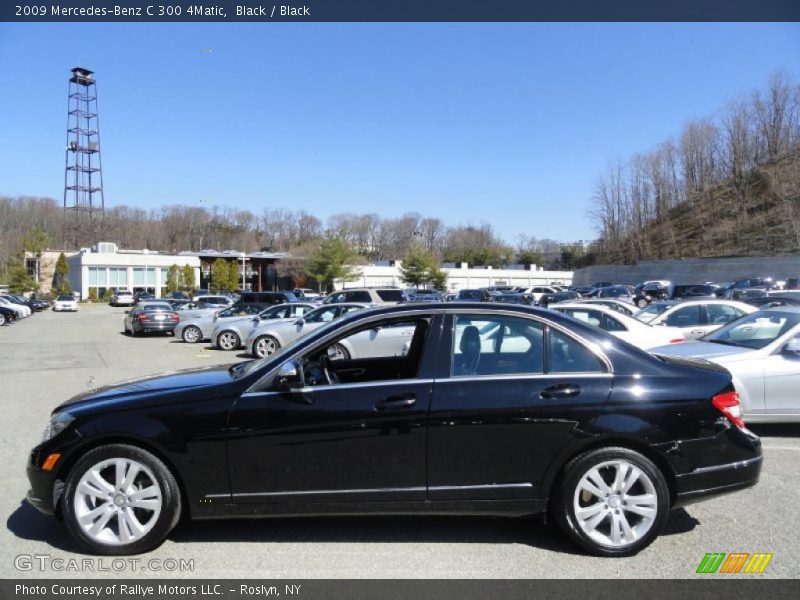 Black / Black 2009 Mercedes-Benz C 300 4Matic