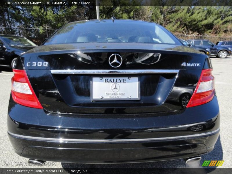 Black / Black 2009 Mercedes-Benz C 300 4Matic