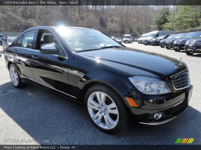 Black / Black 2009 Mercedes-Benz C 300 4Matic