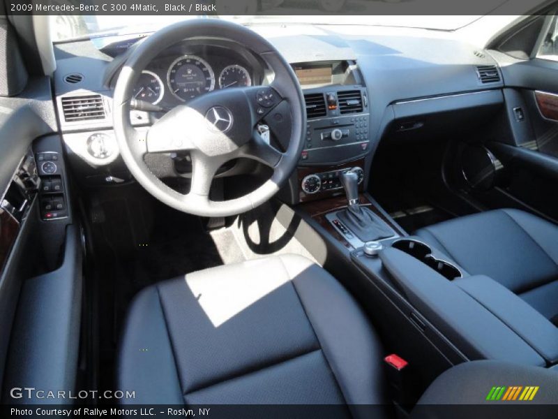Black / Black 2009 Mercedes-Benz C 300 4Matic