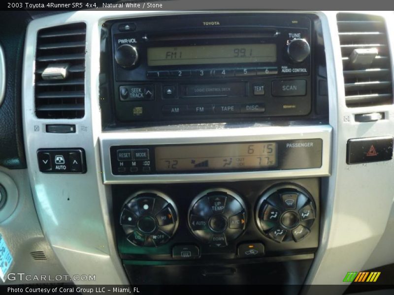 Controls of 2003 4Runner SR5 4x4