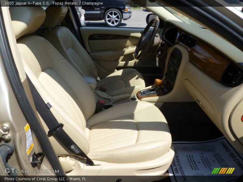 Topaz Metallic / Champagne 2005 Jaguar X-Type 3.0