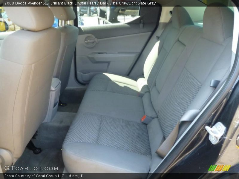 Brilliant Black Crystal Pearl / Dark Slate Gray/Light Slate Gray 2008 Dodge Avenger SE
