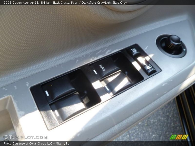 Brilliant Black Crystal Pearl / Dark Slate Gray/Light Slate Gray 2008 Dodge Avenger SE