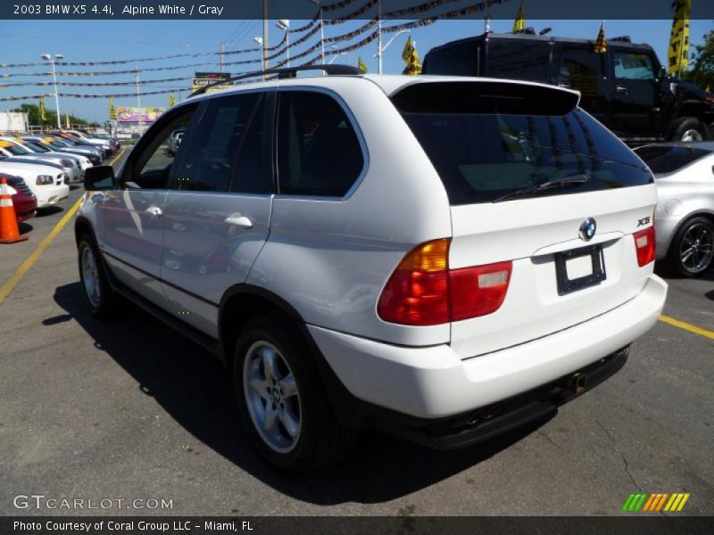 Alpine White / Gray 2003 BMW X5 4.4i