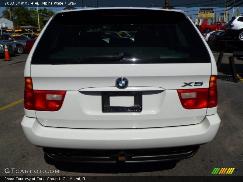 Alpine White / Gray 2003 BMW X5 4.4i