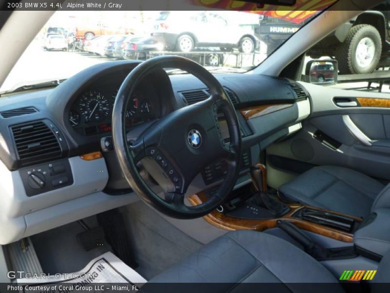 Alpine White / Gray 2003 BMW X5 4.4i