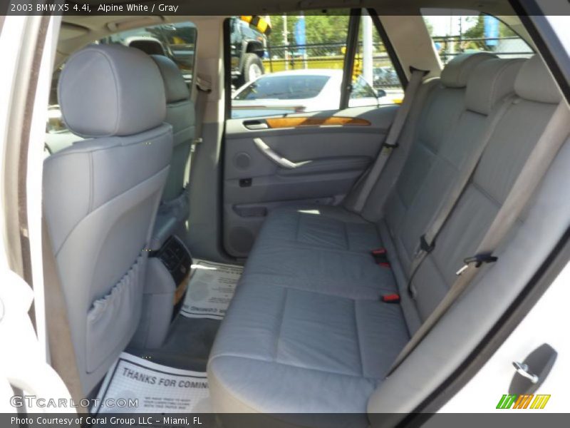 Alpine White / Gray 2003 BMW X5 4.4i