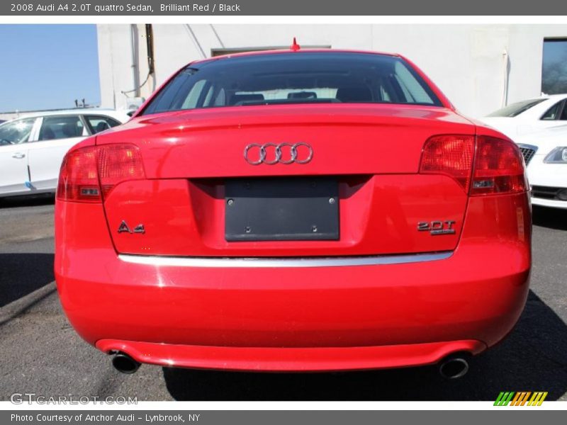 Brilliant Red / Black 2008 Audi A4 2.0T quattro Sedan