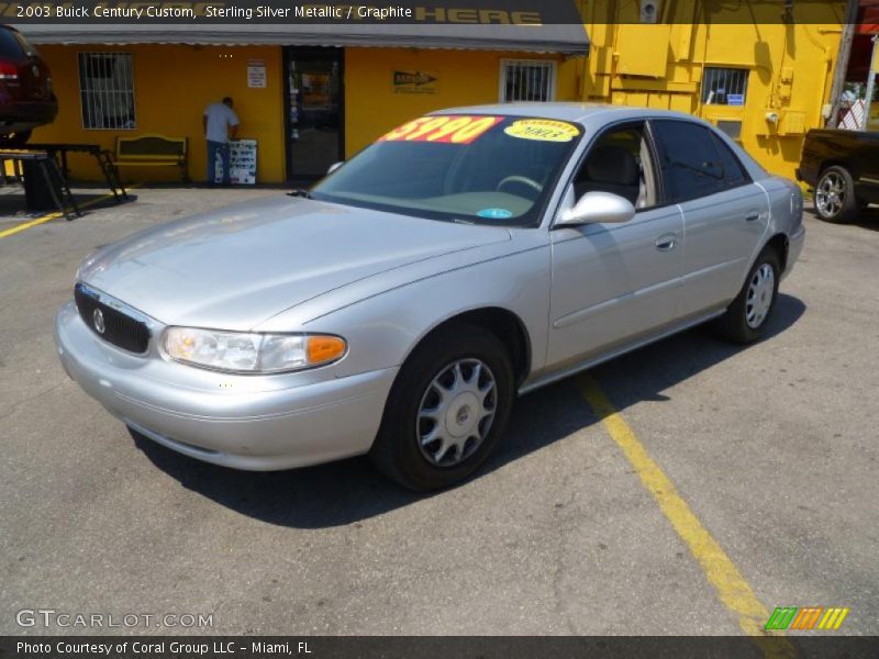 Sterling Silver Metallic / Graphite 2003 Buick Century Custom