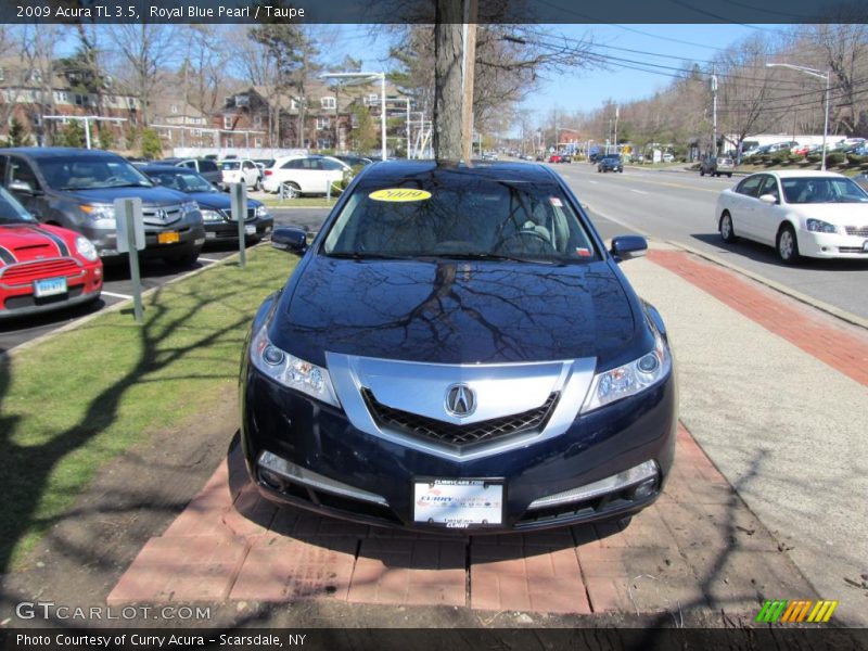 Royal Blue Pearl / Taupe 2009 Acura TL 3.5