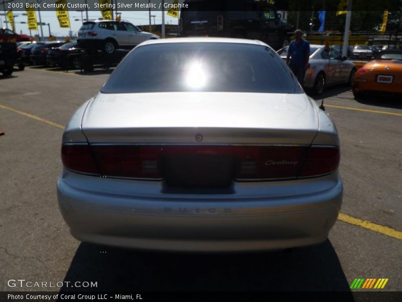 Sterling Silver Metallic / Graphite 2003 Buick Century Custom