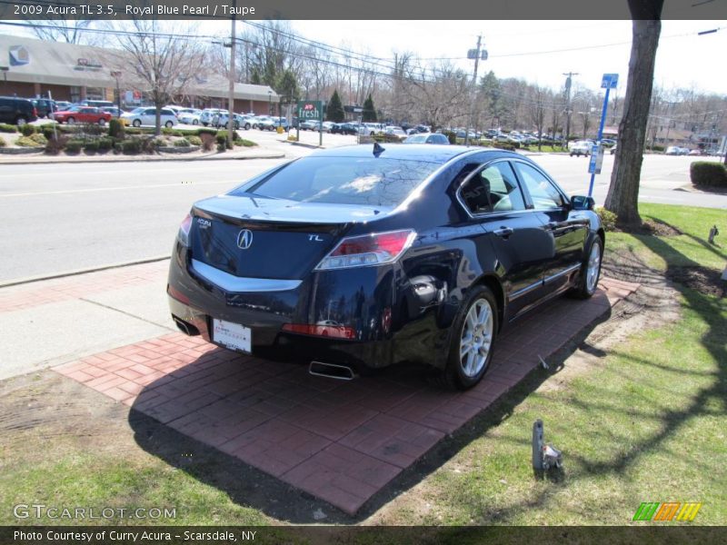 Royal Blue Pearl / Taupe 2009 Acura TL 3.5