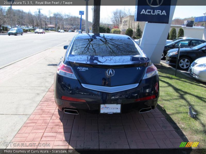Royal Blue Pearl / Taupe 2009 Acura TL 3.5