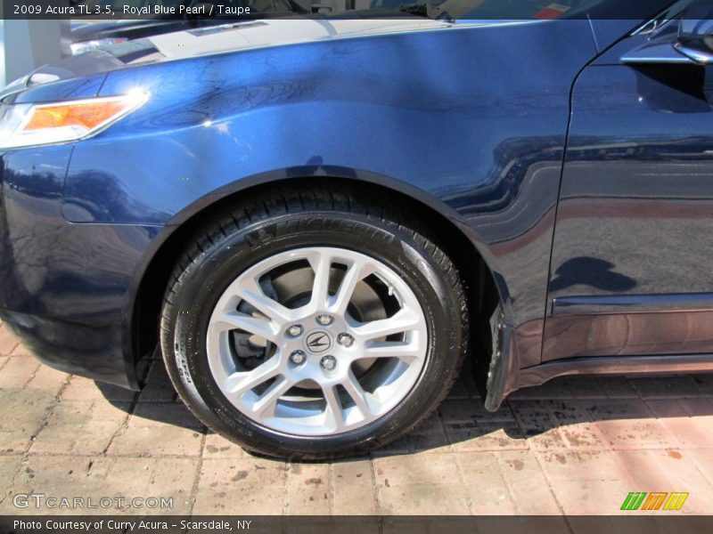 Royal Blue Pearl / Taupe 2009 Acura TL 3.5