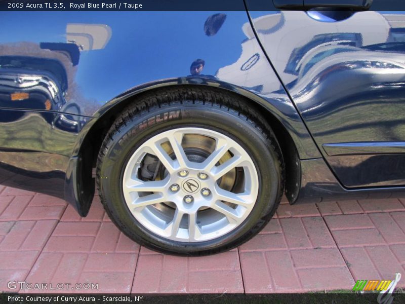 Royal Blue Pearl / Taupe 2009 Acura TL 3.5