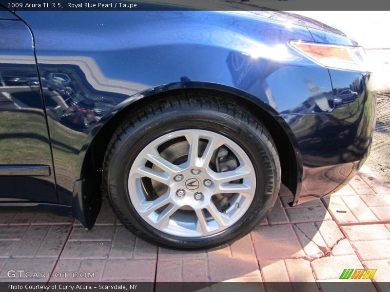 Royal Blue Pearl / Taupe 2009 Acura TL 3.5