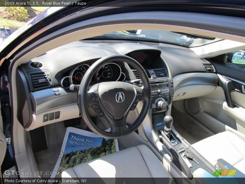 Royal Blue Pearl / Taupe 2009 Acura TL 3.5