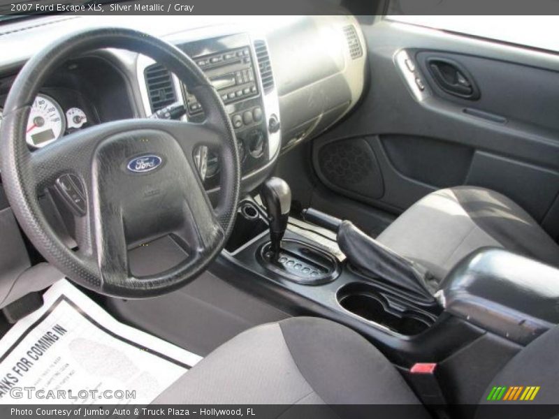 Silver Metallic / Gray 2007 Ford Escape XLS
