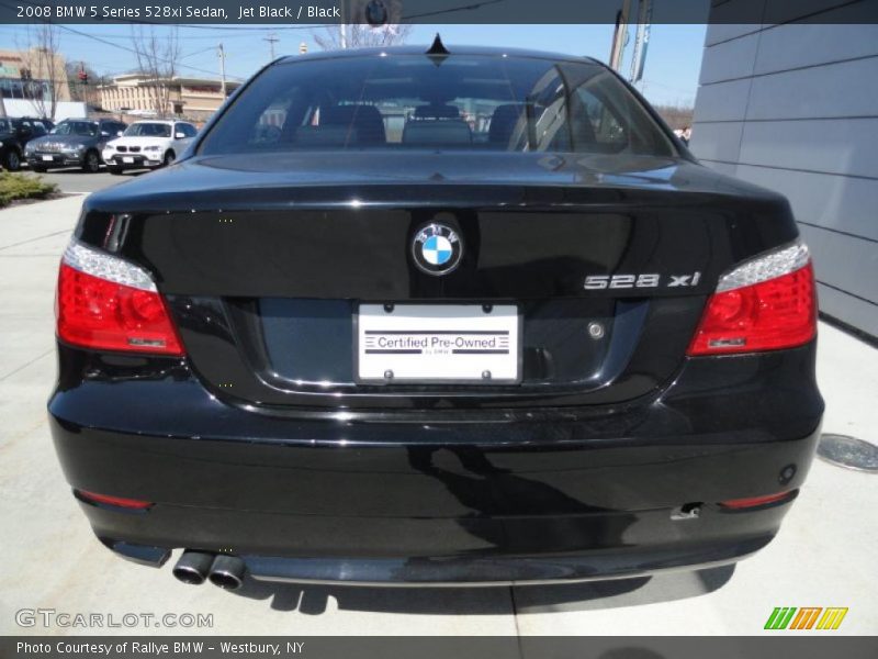 Jet Black / Black 2008 BMW 5 Series 528xi Sedan