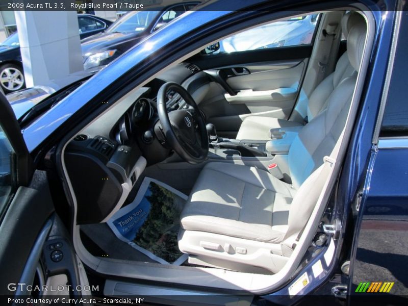 Royal Blue Pearl / Taupe 2009 Acura TL 3.5
