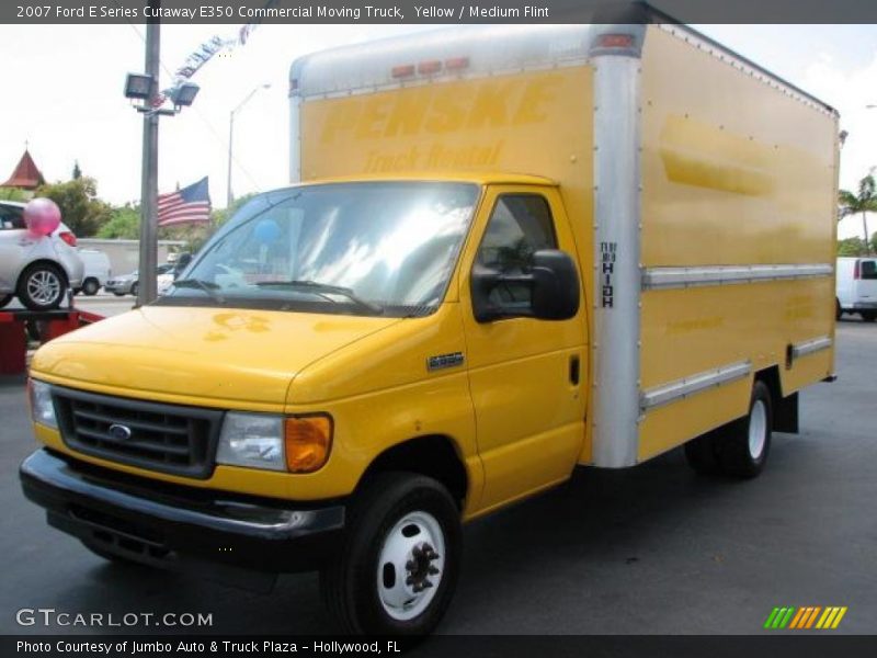 Yellow / Medium Flint 2007 Ford E Series Cutaway E350 Commercial Moving Truck