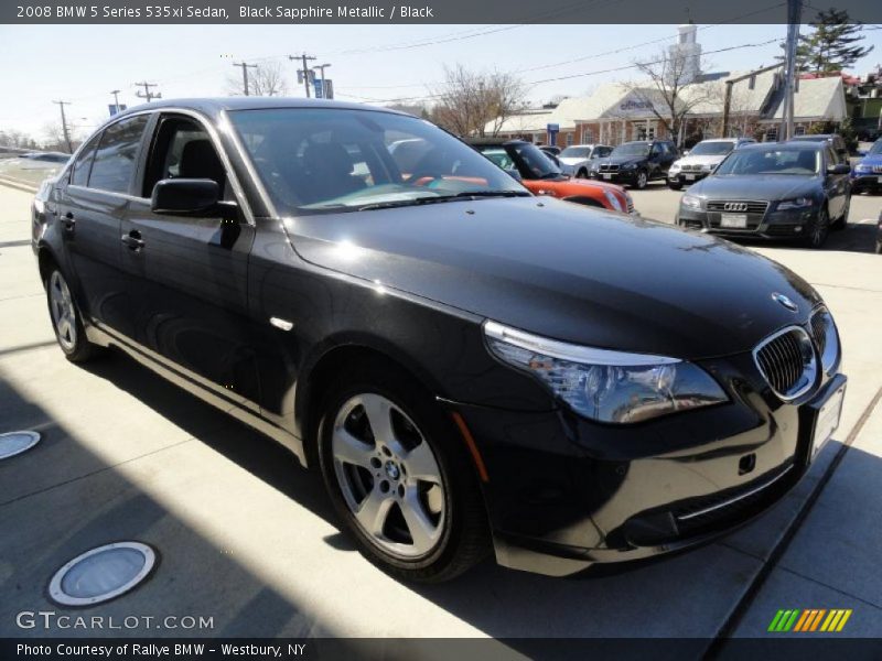 Black Sapphire Metallic / Black 2008 BMW 5 Series 535xi Sedan