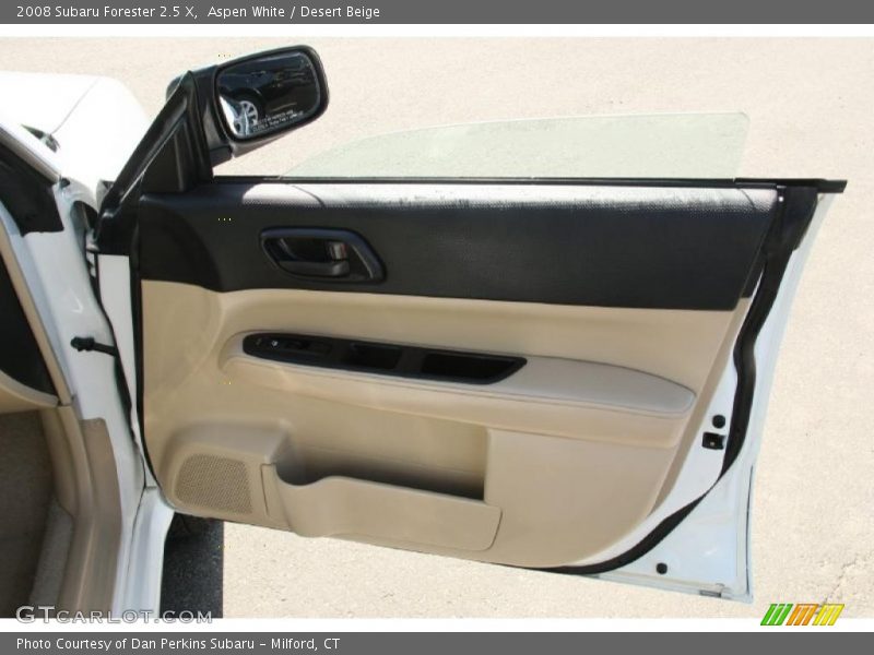 Aspen White / Desert Beige 2008 Subaru Forester 2.5 X