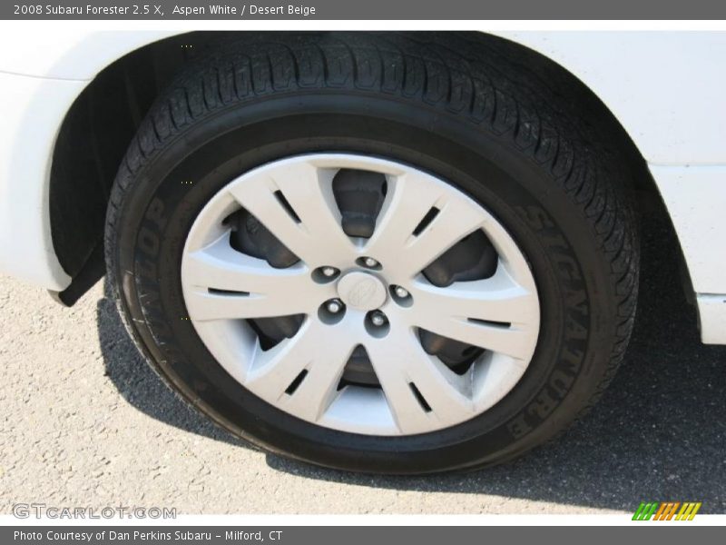 Aspen White / Desert Beige 2008 Subaru Forester 2.5 X