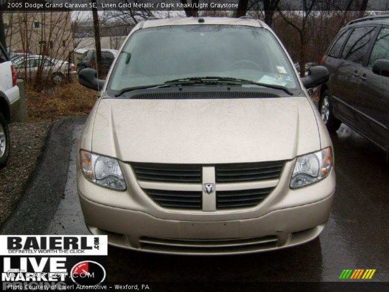 Linen Gold Metallic / Dark Khaki/Light Graystone 2005 Dodge Grand Caravan SE