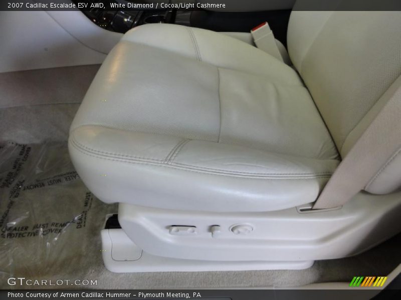 White Diamond / Cocoa/Light Cashmere 2007 Cadillac Escalade ESV AWD