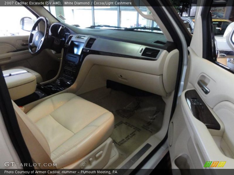 White Diamond / Cocoa/Light Cashmere 2007 Cadillac Escalade ESV AWD