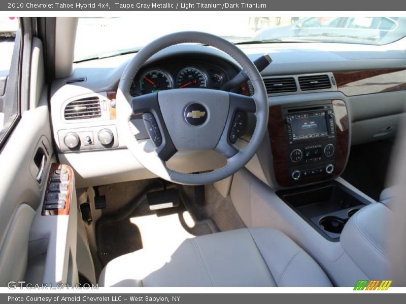 Taupe Gray Metallic / Light Titanium/Dark Titanium 2010 Chevrolet Tahoe Hybrid 4x4