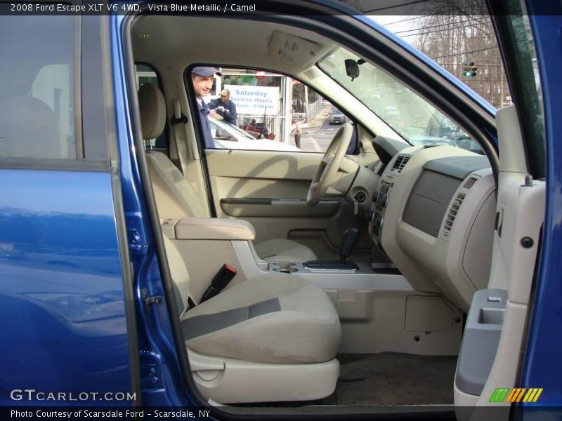 Vista Blue Metallic / Camel 2008 Ford Escape XLT V6 4WD
